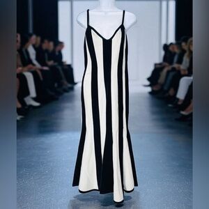 Rare 1980s Vintage Karen Okada x David Howard Spaghetti Strap mermaid Maxi Dress